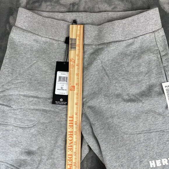 Herve by Herve Leger Boyfriend Terry Heather Grey Shorts Size Small - Picture 8 of 12